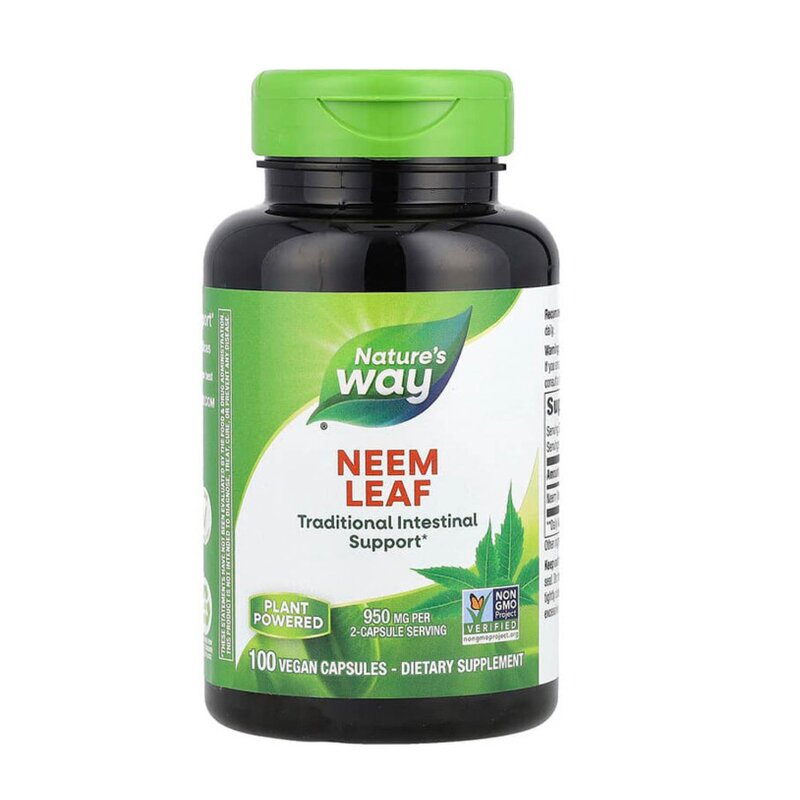 Neem Leaf, Natures Way, 100 capsule, Secom