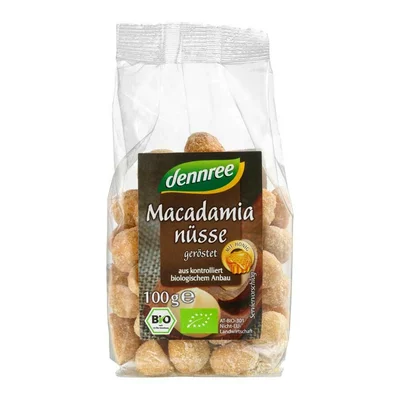 Nuci macadamia cu miere bio 100g Dennree
