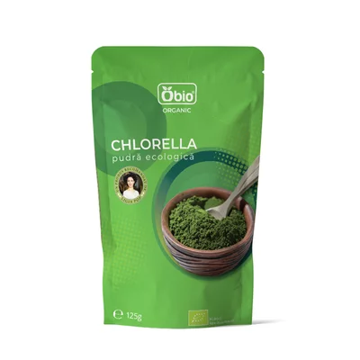 Chlorella pudra bio 125g Obio PRET REDUS