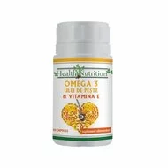Omega 3 ulei de peste 500 mg + Vitamina E 5mg, 60 capsule moi, Health Nutrition-picture