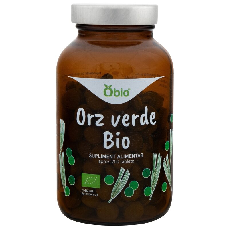 Orz verde, bio, 250 tablete (125g), Obio