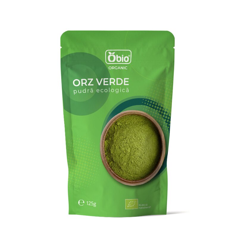 Orz verde pulbere bio, 125g - Obio