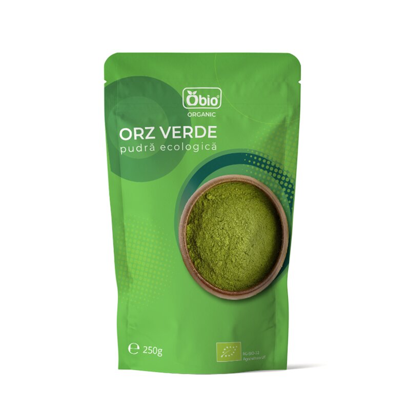 Orz verde pulbere bio, 250g - Obio