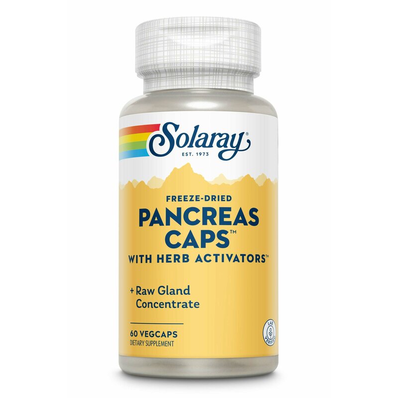 Nou Secom Pancreas Caps, Solaray, 60 capsule