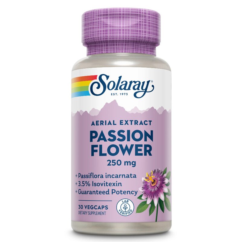 Passion Flower (Floarea-pasiunii), Solaray, 30 capsule, Secom