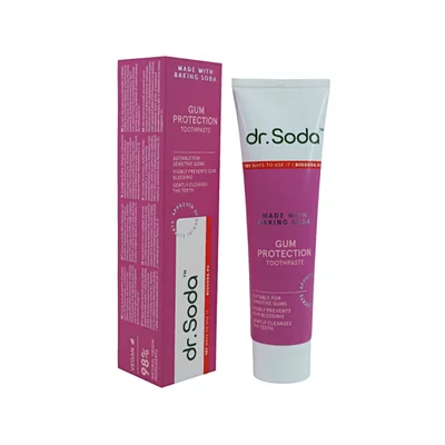 Pasta de dinti cu bicarbonat de sodiu Gum Protection, 100ml, Dr.Soda