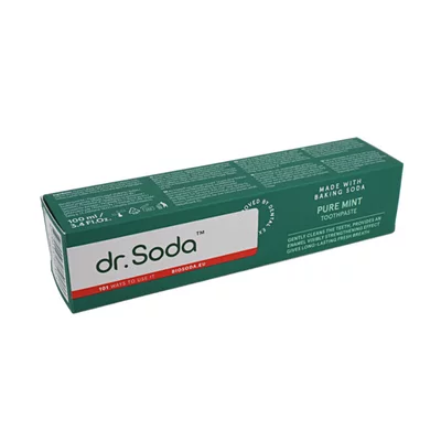 Pasta de dinti cu bicarbonat de sodiu Pure Mint, 100ml, Dr.Soda