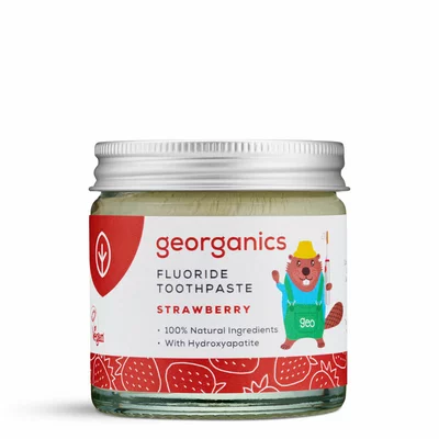Pasta de dinti minerala, KIDS STRAWBERRY, 60ml, Georganics