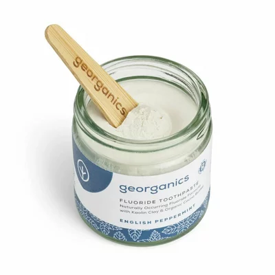 Pasta de dinti minerala , PEPPERMINT cu fluor natural, 60ml, Georganics