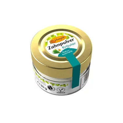 Pasta de dinti pudra cu musetel fara fluor, 30g, Birkengold PRET REDUS