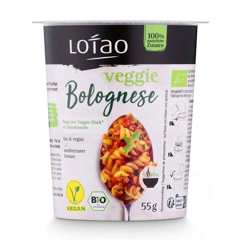 Paste Bolognese instant, bio, 55g, Lotao