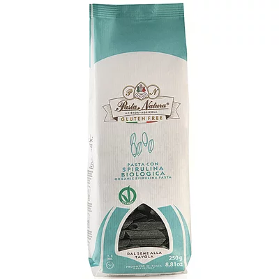Paste din orez cu spirulina bio fara gluten, 250g Pasta Natura PRET REDUS