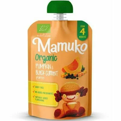 Piure de dovleac si coacaze bio 100g Mamuko PRET REDUS