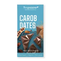 Ciocolata cu pudra de carob si curmale, bio, 60g, Benjamissimo