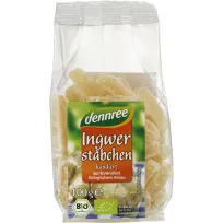 Ghimbir confiat bio 100g Dennree PRET REDUS