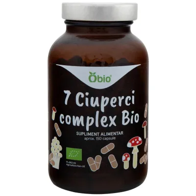7 ciuperci complex bio 150 capsule 45g Obio