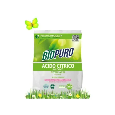Acid citric pentru rufe hipoalergen ecologic 450g Biopuro