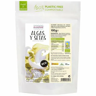 Alge marine cu ciuperci raw, bio, 100g PRET REDUS