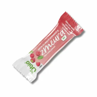 Baton cu hrisca germinata si zmeura, bio, 35g, Obio PRET REDUS