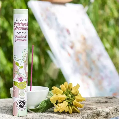Betisoare parfumate patchouli si geraniu 30 buc Aromandise