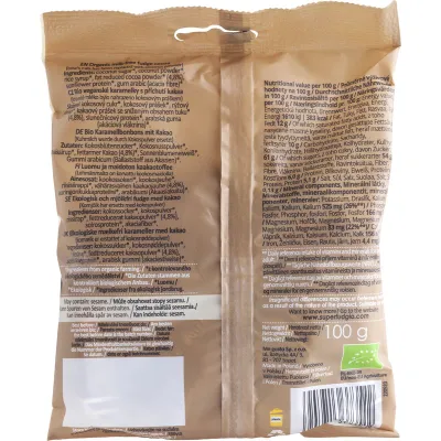 Caramele - aroma cacao bio 100g Super Fudgio
