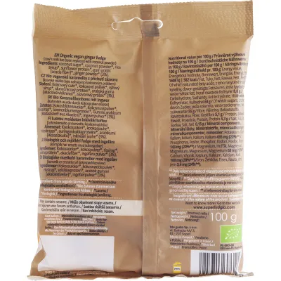 Caramele - aroma ghimbir bio 100g Super Fudgio