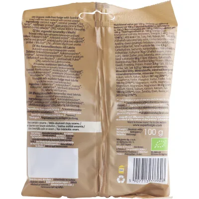 Caramele - aroma lemn dulce bio 100g Super Fudgio