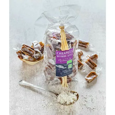 Caramele cu sare de mare bio 180g Morel et Le Chantoux