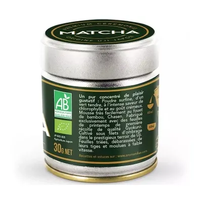 Ceai matcha premium grad ceremonial, bio, 30g, Aromandise