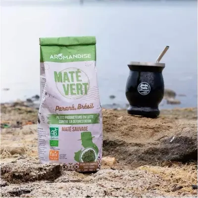 Ceai mate verde salbatic, bio, 350g, Aromandise