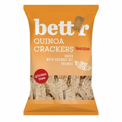 Crackers cu quinoa si susan bio 100g Bettr
