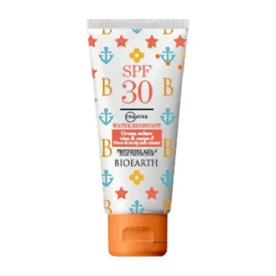 Crema solara SPF 30, fata si corp, rezistenta la apa, 100ml, Bioearth