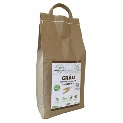 Faina integrala din grau, bio, 5kg, Ferma BioZoli