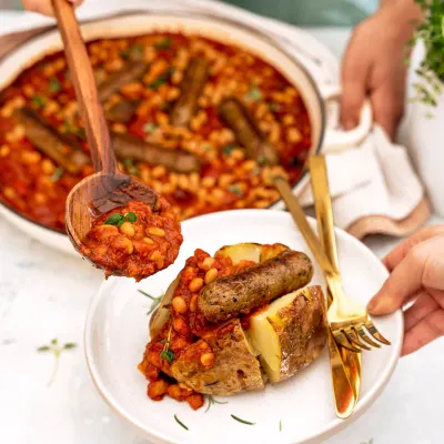 Fasole haricot in sos de rosii la conserva bio 400g Biona