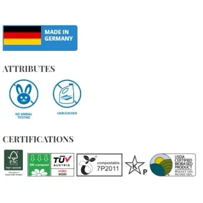 Filtre de cafea nealbite (fara clor) compostabile marimea 2 100buc If You Care
