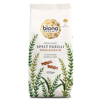 Fusilli din grau spelta integral bio 500g Biona