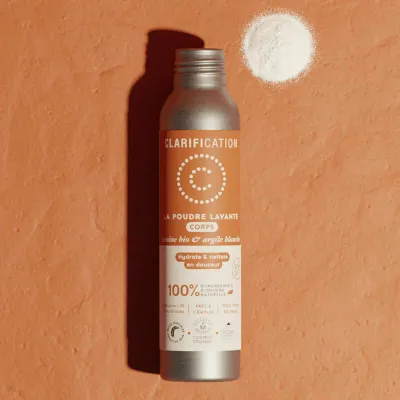 Gel de dus hidratant pudra bio 40g Clarification