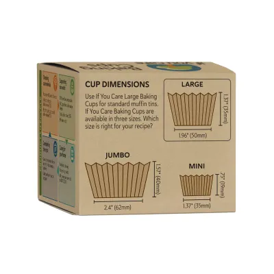Hartie de copt briose nealbita (fara clor) compostabila jumbo 24buc If You Care