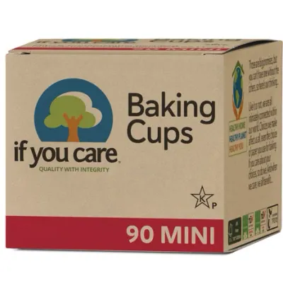 Hartie de copt briose nealbita (fara clor) compostabila mini 90buc If You Care