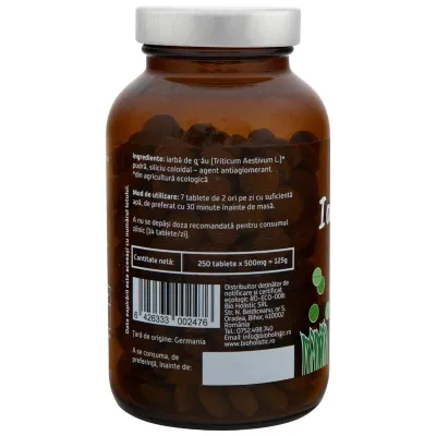 Iarba de grau bio 250 tablete 125g Obio