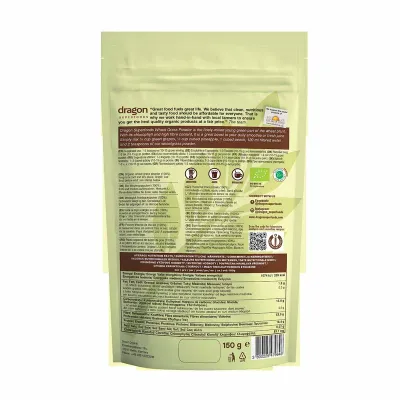Iarba de grau pulbere bio 150g Dragon Superfoods