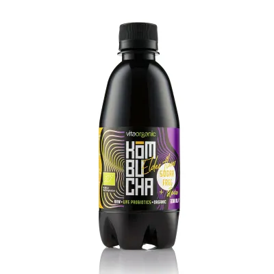 Kombucha cu soc indulcita cu stevia bio 330ml Vita Organic