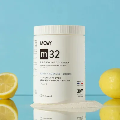 m32 Colagen hidrolizat bovin premium, dovedit clinic, articulatii, 10.000mg tip I si III, fara aroma, 30 portii, 303 g, natural, Molecules of Youth