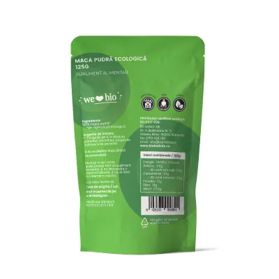 Maca pudra bio 125g Obio