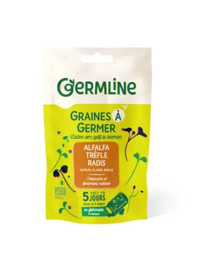 Mix alfalfa, trifoi, ridiche pentru germinat bio 150g Germline