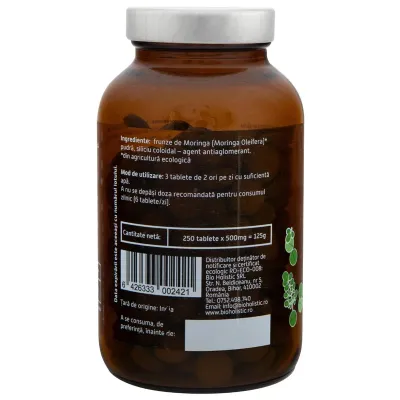 Moringa bio 250 tablete 125g Obio