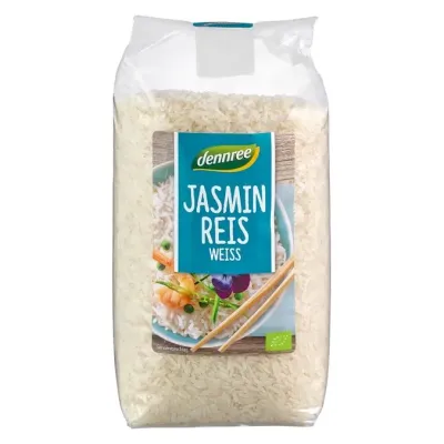 Orez Jasmine alb, bio, 1kg, Dennree