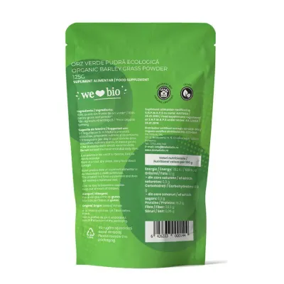 Orz verde pudra bio 125g Obio