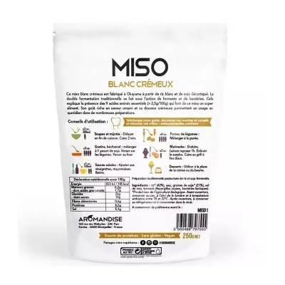 Pasta miso alba bio 250g Aromandise