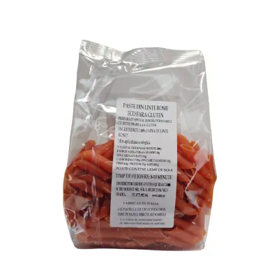 Penne din linte rosie bio 250g Marchesato